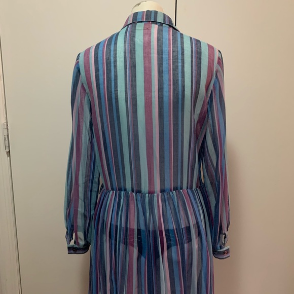 Vintage striped Serbin dress designed by Marianne - Picture 3 of 4